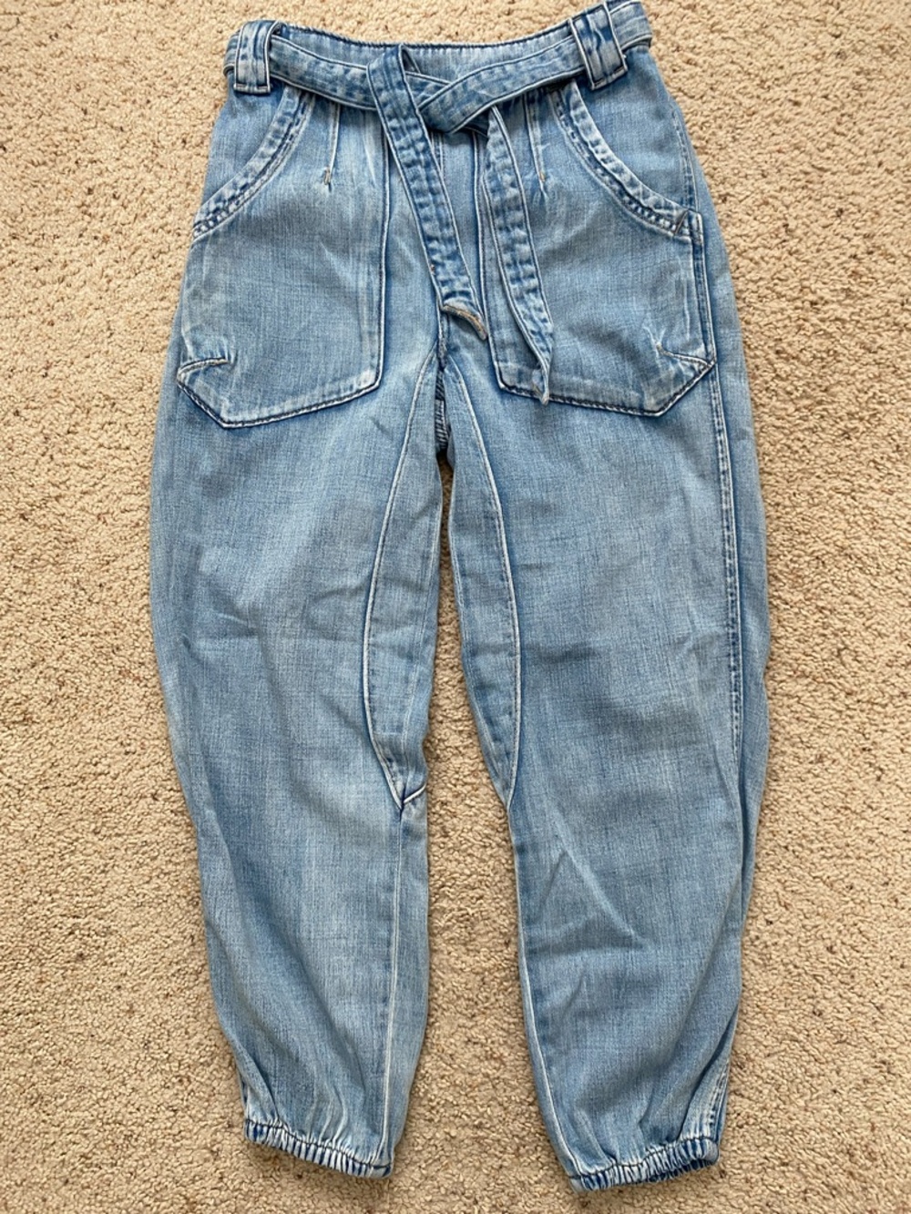 We the Free Glitch Dropped Pull-On Jeans. XS.